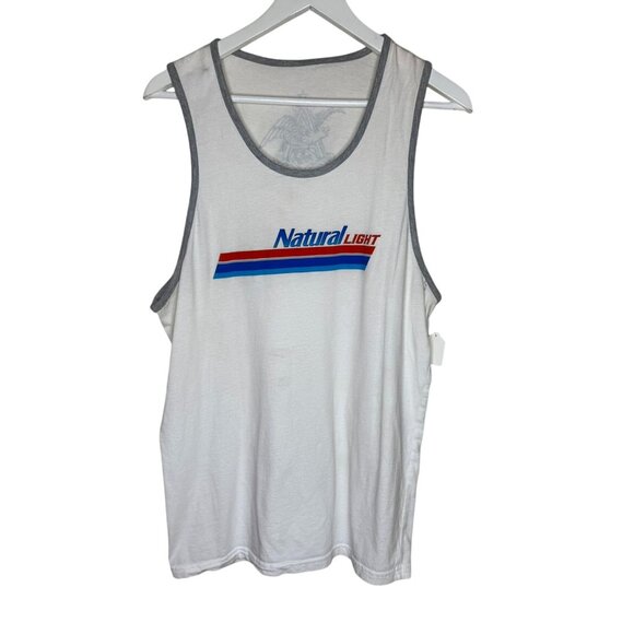 Vintage 80s 90s Natural Light "Natty Light" Beer Men's Tank Top, Size Large - Picture 1 of 6